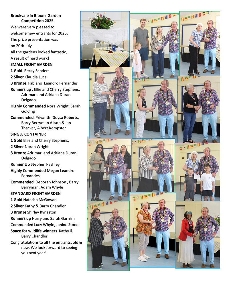 Brookvale in Bloom Entrants 2025